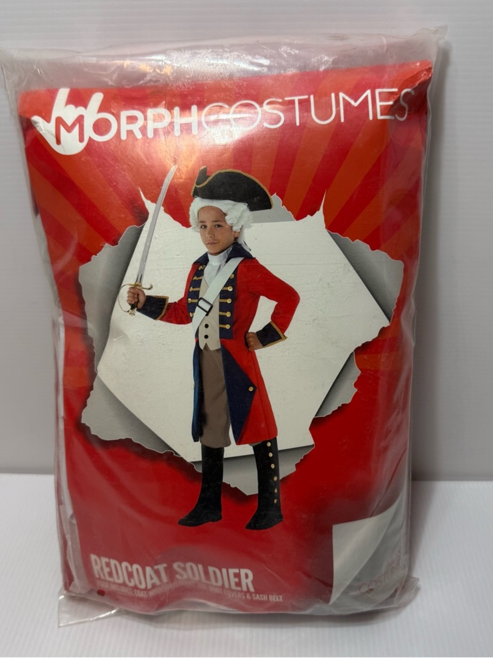 Kids Redcoat Soldier Costume - Red